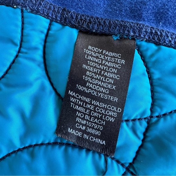 Kerrits Ride Lite Quilted Jacket Full Zip Nordic Blue Small Equestrian Riding - Picture 9 of 13